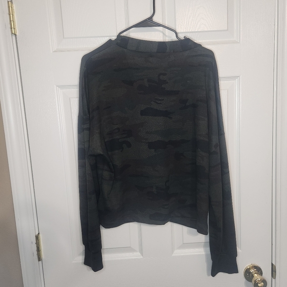 Sanctuary Camo Knit Cardigan Sweater - Picture 4 of 5